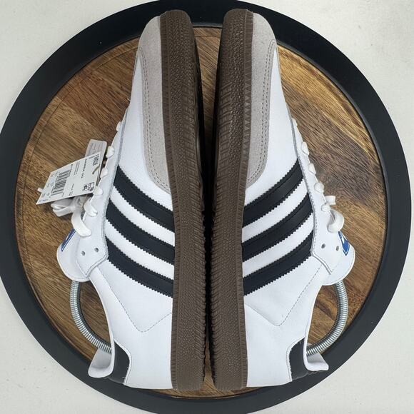 Adidas Samba OG Classic Shoe White Black Gum Men's Size 13 NWT No Box - Picture 6 of 10